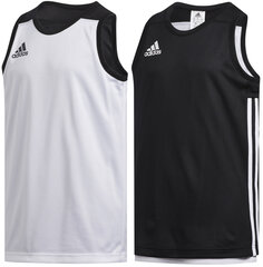 Adidas Basketbola T-krekls Pusaudžiem 3G Spee Rev Jrs Black White цена и информация | Рубашки для мальчиков | 220.lv