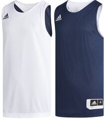 Adidas Баскетбольная майка для подростков Y Rev Crzy Ex J Navy White цена и информация | Рубашки для мальчиков | 220.lv