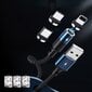 Magnētiskais USB kabelis Remax FastCharging RC-102i Lightning 3A melns 1.2m цена и информация | Savienotājkabeļi | 220.lv