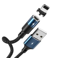 Magnētiskais USB kabelis Remax FastCharging RC-102i Lightning 3A melns 1.2m cena un informācija | Savienotājkabeļi | 220.lv