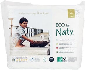 Autiņbiksītes-biksītes Eco by Naty, 6 Extra Large, 16+ kg, 18gab. цена и информация | Подгузники | 220.lv