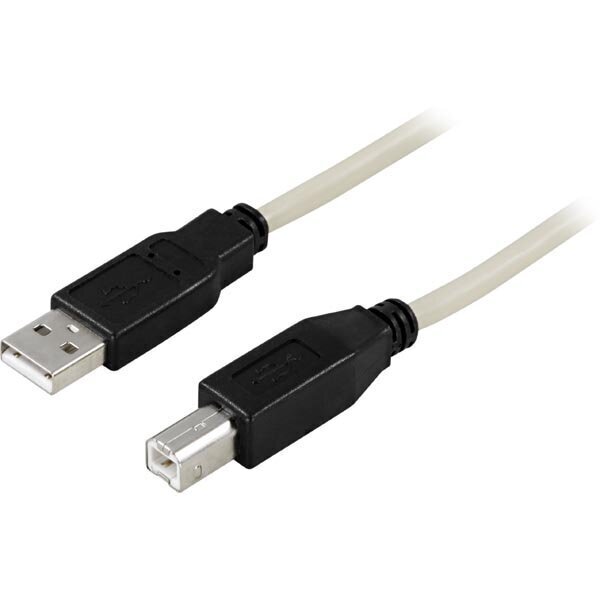 USB kabelis Deltaco USB-218, USB 2.0 A male - B male, 2 m цена и информация | Kabeļi un vadi | 220.lv