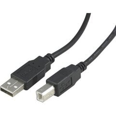 USB кабель Deltaco USB-218S, USB 2.0 A male - B male, 2 м цена и информация | Кабели и провода | 220.lv