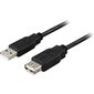 USB kabelis Deltaco USB2-11S, USB 2.0 A male - A female, 0.5 m cena un informācija | Kabeļi un vadi | 220.lv