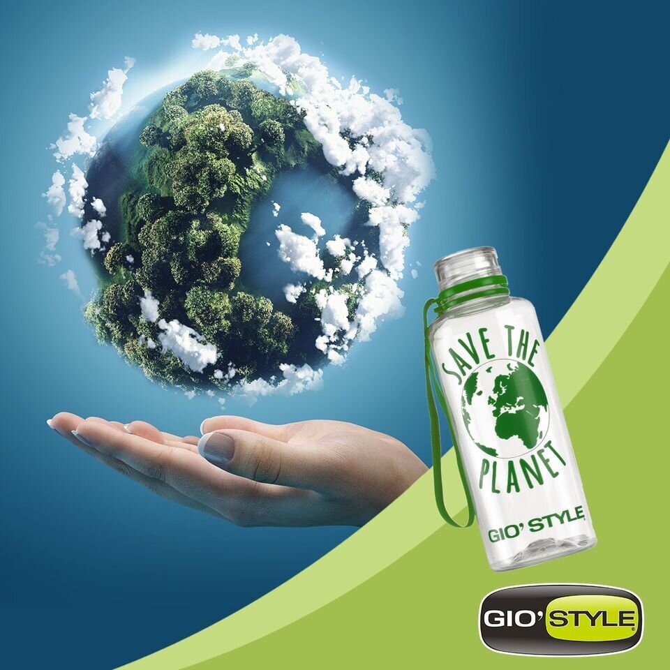 Pudele Gio Style Save The Planet, 0.5 l цена и информация | Ūdens pudeles | 220.lv