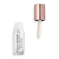 Caurspīdīgs lūpu spīdums Makeup Revolution Pout Bomb Glaze, 4.6 ml cena un informācija | Lūpu krāsas, balzāmi, spīdumi, vazelīns | 220.lv