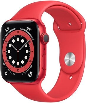 Смарт-часы Apple Watch Series 6 (GPS, 44mm) PRODUCT(RED) Aluminium Case with PRODUCT(RED) Sport Band цена и информация | Смарт-часы (smartwatch) | 220.lv
