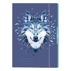 Папка на резинке Herlitz Wild Animals / Волк - A4 цена и информация | Канцелярия | 220.lv