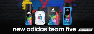 Pēcskūšanās losjons Adidas Team Five 100 ml цена и информация | Парфюмированная мужская косметика | 220.lv