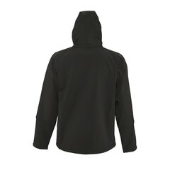 Ūdens un vēja necaurlaidīga melna vīriešu softshell jaka ar kapuci REPLAY MEN cena un informācija | Vīriešu virsjakas | 220.lv