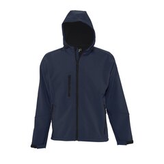 Водонепроницаемая и непродуваемая темно-синяя мужская куртка из софтшелла с капюшоном REPLAY MEN цена и информация | Мужские куртки | 220.lv