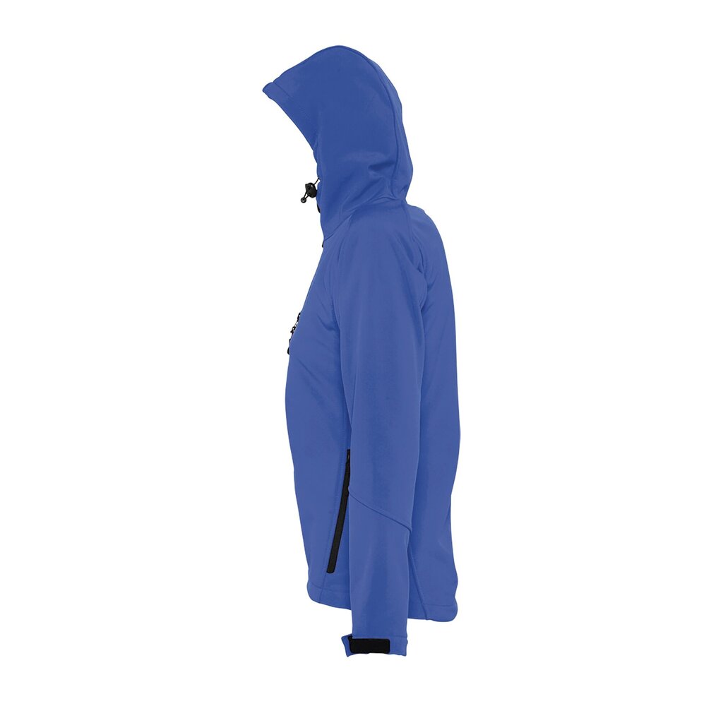 Ūdens un vēja necaurlaidīga zila sieviešu softshell jaka ar kapuci REPLAY WOMEN cena un informācija | Sieviešu virsjakas | 220.lv