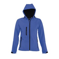Ūdens un vēja necaurlaidīga zila sieviešu softshell jaka ar kapuci REPLAY WOMEN cena un informācija | Sieviešu virsjakas | 220.lv