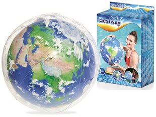 Надувной пляжный мяч Bestway Earth Explorer, 61 см цена и информация | Надувные и пляжные товары | 220.lv