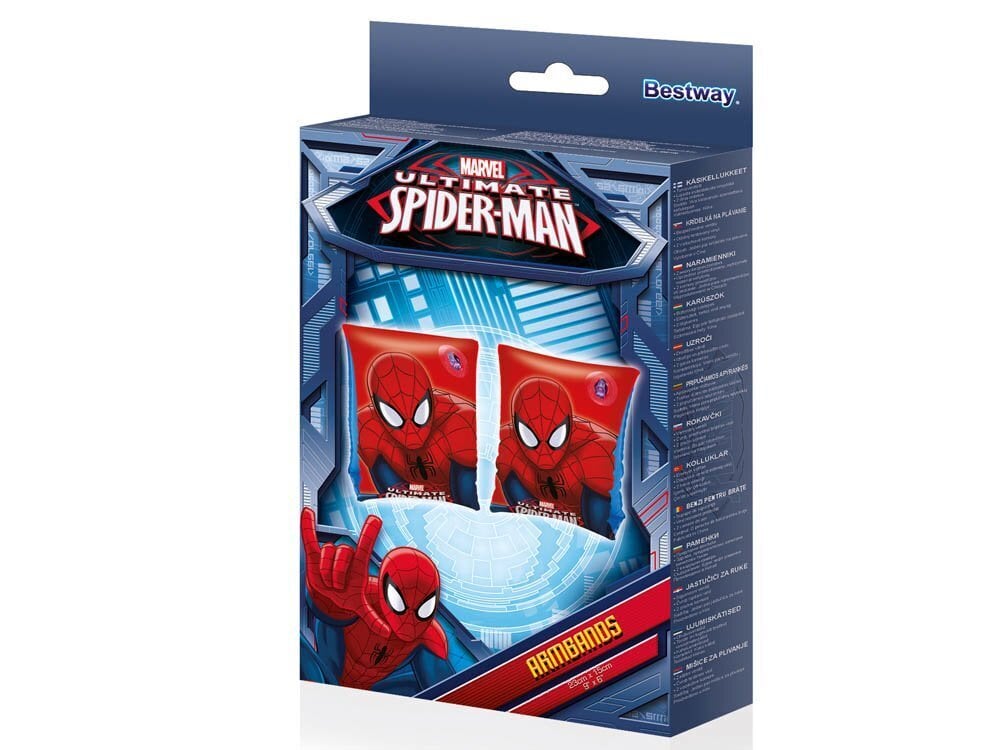 Piepūšamās piedurknes peldēšanai Bestway Spiderman cena un informācija | Peldvestes, peldēšanas piedurknes | 220.lv