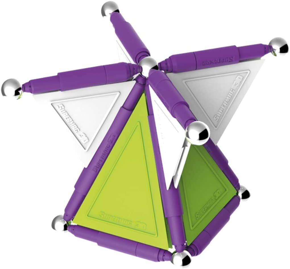 Magnētiskais konstruktors Supermag Primary Trendy, 0156, 67 d. cena un informācija | Konstruktori | 220.lv