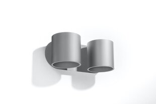 Sollux sienas lampa Orbis 2 grey цена и информация | Настенные светильники | 220.lv