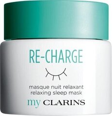 Расслабляющая ночная маска для лица Clarins My Clarins Re-Charge 50 мл цена и информация | Маски для лица, патчи для глаз | 220.lv