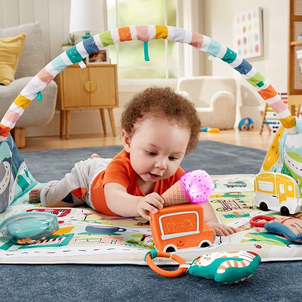 Attīstošs paklājiņš Fisher-Price Joyful Journeys Jumbo, FP-GYM05 цена и информация | Attīstošie paklājiņi | 220.lv