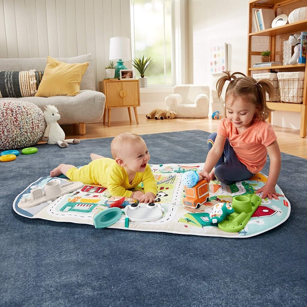 Attīstošs paklājiņš Fisher-Price Joyful Journeys Jumbo, FP-GYM05 цена и информация | Attīstošie paklājiņi | 220.lv