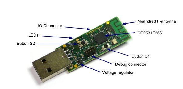 Zigbee CC2531 USB savienotājs cena un informācija | Drošības sistēmas, kontrolieri | 220.lv
