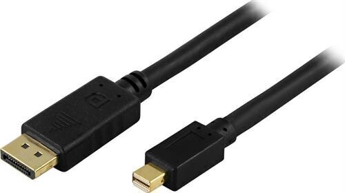 Deltaco DP-1121, DisplayPort, Mini DisplayPort, 2m cena un informācija | Kabeļi un vadi | 220.lv