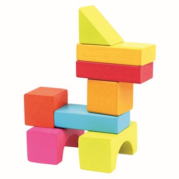 Деревянные цветные кубики Bino, 100 шт. цена и информация | Игрушки для малышей | 220.lv
