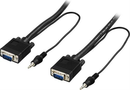 DeltacoRGB-7D,HD-15/Aux3.5mm,5m