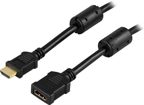 Deltaco HDMI-125, HDMI, 5m cena un informācija | Kabeļi un vadi | 220.lv
