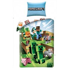 Bērnu gultas veļas komplekts Minecraft, 160x200 cm, 2 daļas cena un informācija | Bērnu gultas veļa | 220.lv