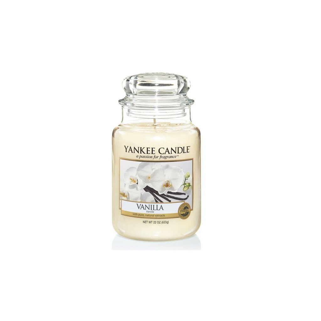 Aromātiskā svece Yankee Candle Large Jar Vanilla 623 g цена и информация | Sveces un svečturi | 220.lv