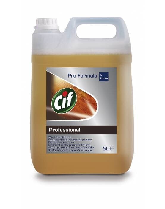 Koka virsmu tīrīšanas līdzeklis Cif Professional Wood Floor Cleaner 5L koncentrāts cena un informācija | Tīrīšanas līdzekļi | 220.lv