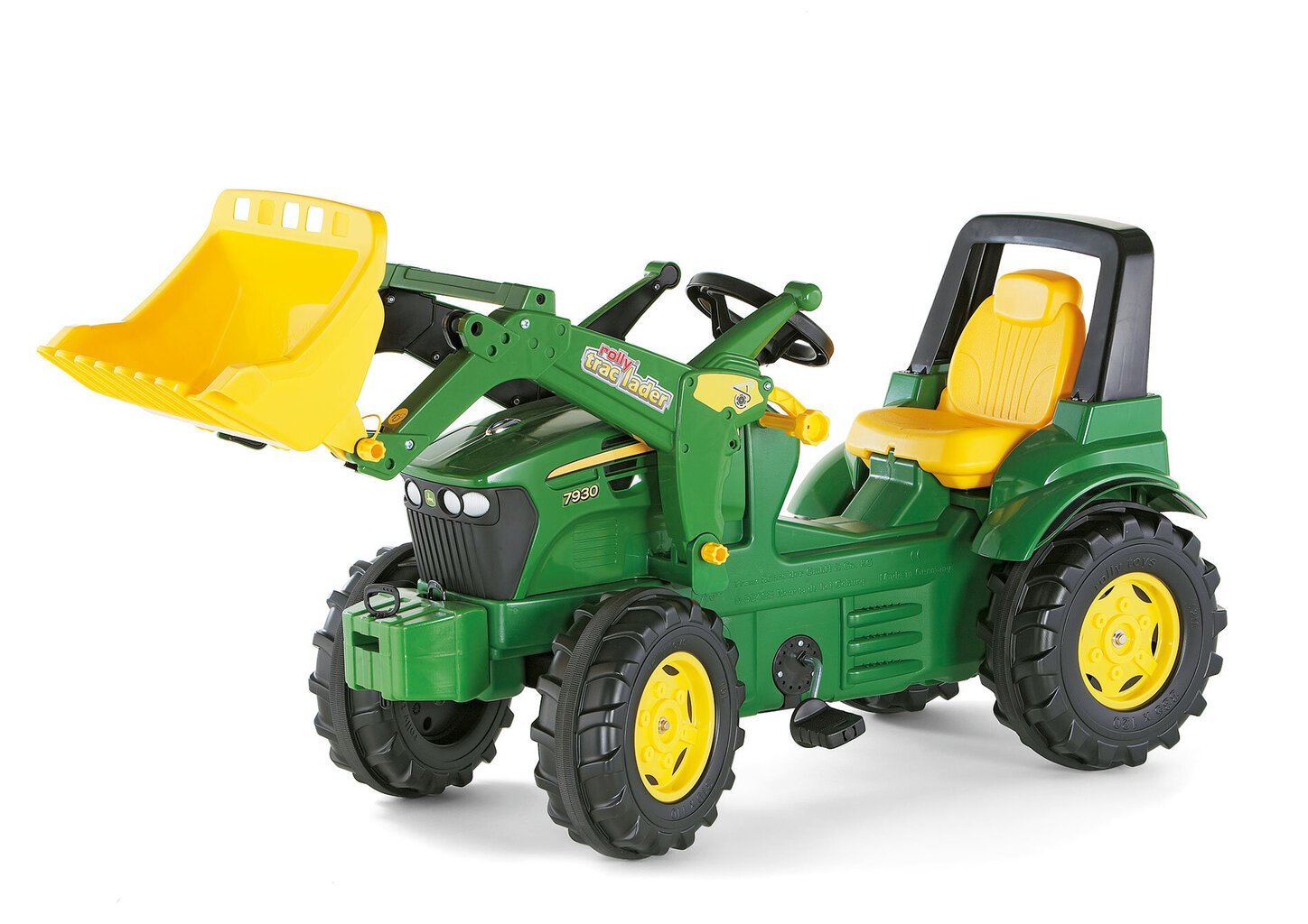 Bērnu traktors ar kausu Rolly Toys rollyFarmtrac John Deere 7930 cena un informācija | Rotaļlietas zēniem | 220.lv
