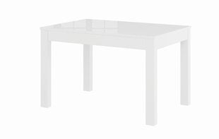Раскладной стол Szynaka Meble Aster, белый глянцевый цена и информация | Кухонные и обеденные столы | 220.lv
