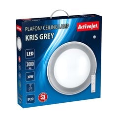 Activejet LED griestu lampa Aje-Kris Grey цена и информация | Потолочные светильники | 220.lv