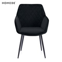 Krēsls Homede Vialli, melns cena un informācija | Virtuves un ēdamistabas krēsli | 220.lv