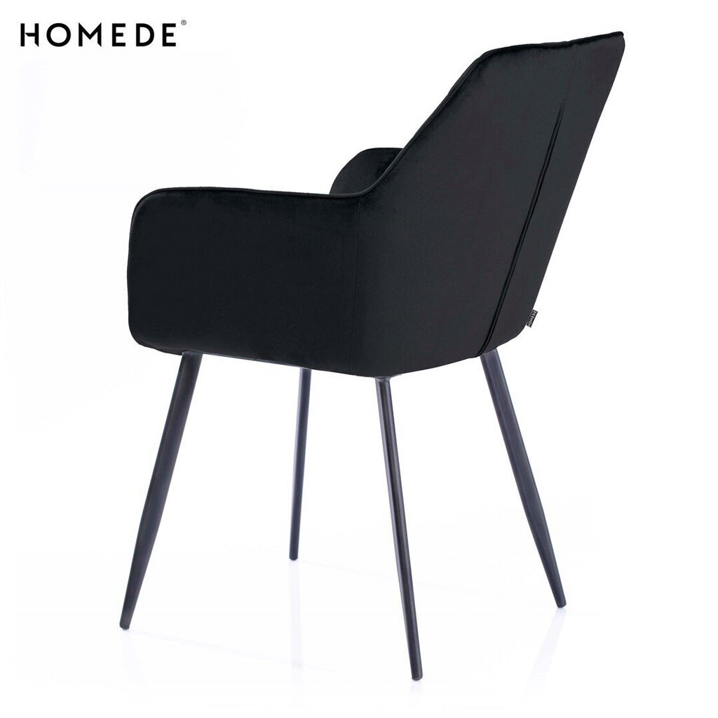 Krēsls Homede Vialli, melns цена и информация | Virtuves un ēdamistabas krēsli | 220.lv