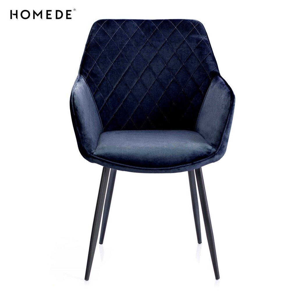 Krēsls Homede Vialli, zils цена и информация | Virtuves un ēdamistabas krēsli | 220.lv