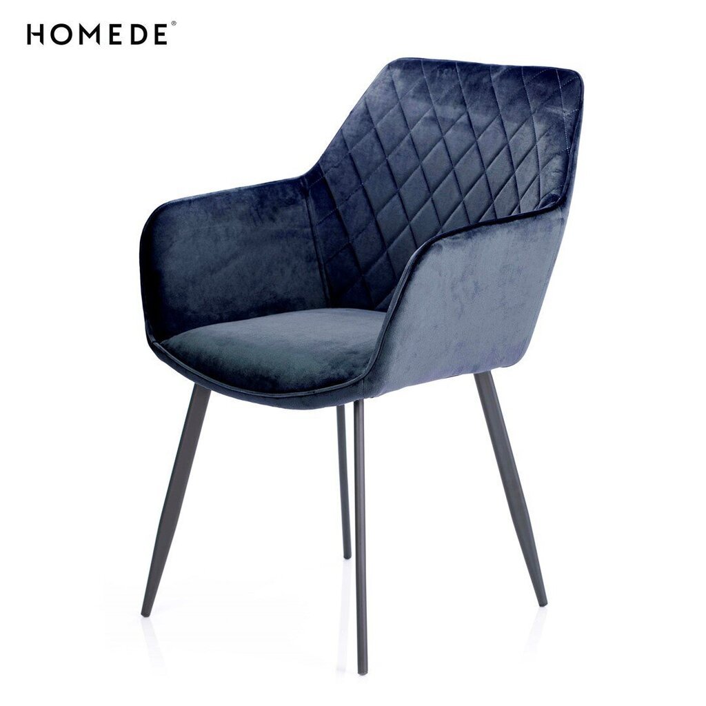 Krēsls Homede Vialli, zils цена и информация | Virtuves un ēdamistabas krēsli | 220.lv