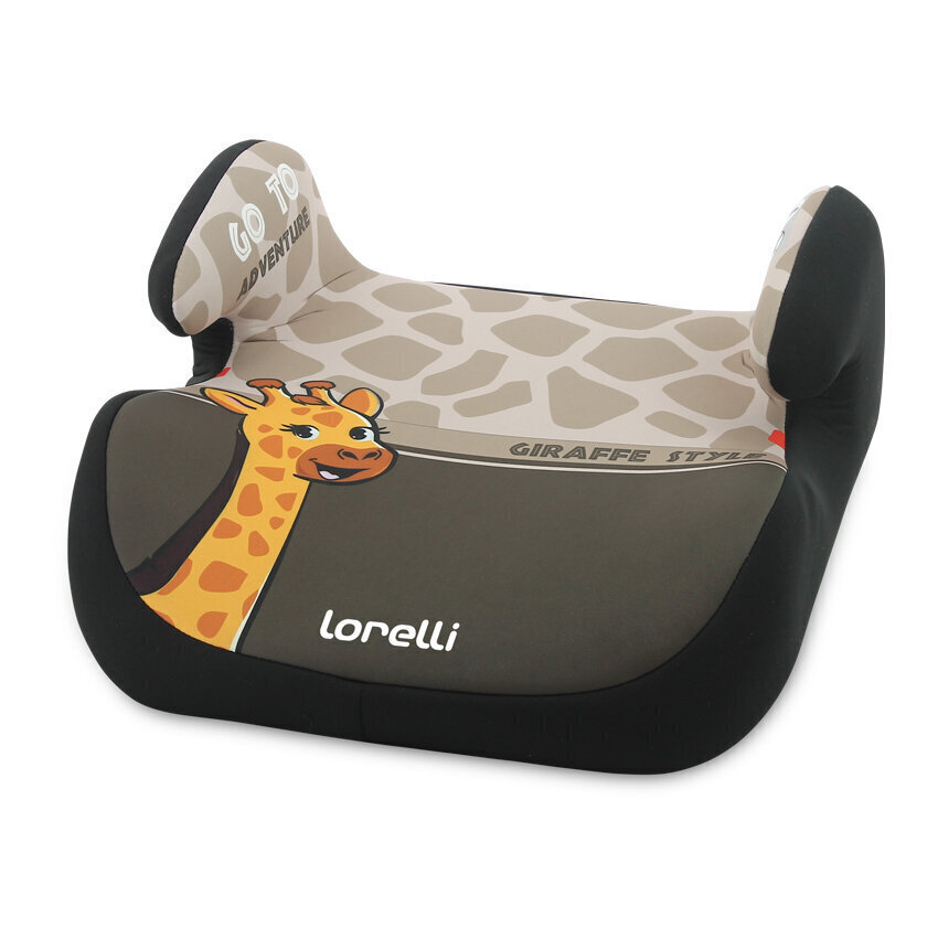 Autokrēsliņš-paaugstinājums Lorelli Topo Comf, 15-36 kg, Giraffe Light-Dark Beige цена и информация | Autokrēsliņi | 220.lv