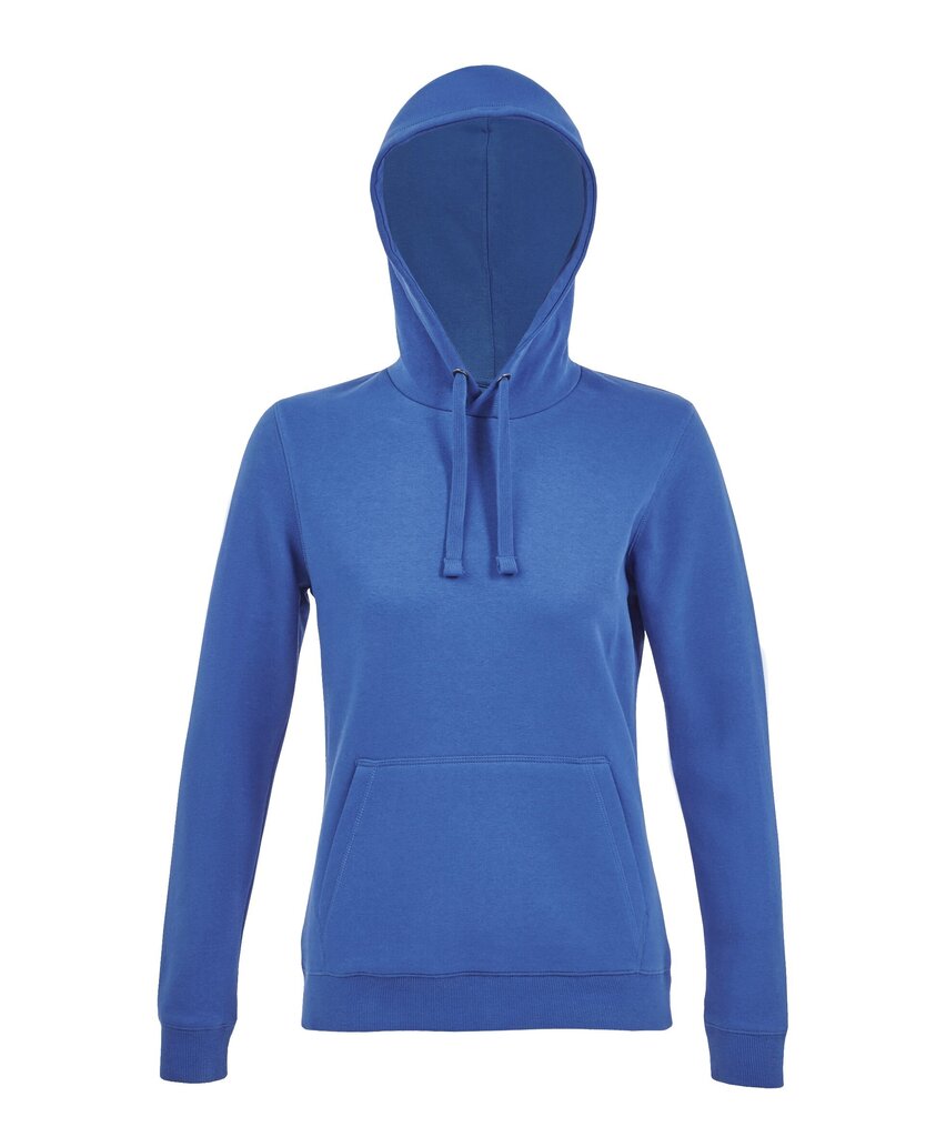 Pieguļoša piegriezuma, zils, sieviešu džemperis ar kabatu un kapuci SPENCER WOMEN cena un informācija | Jakas sievietēm | 220.lv