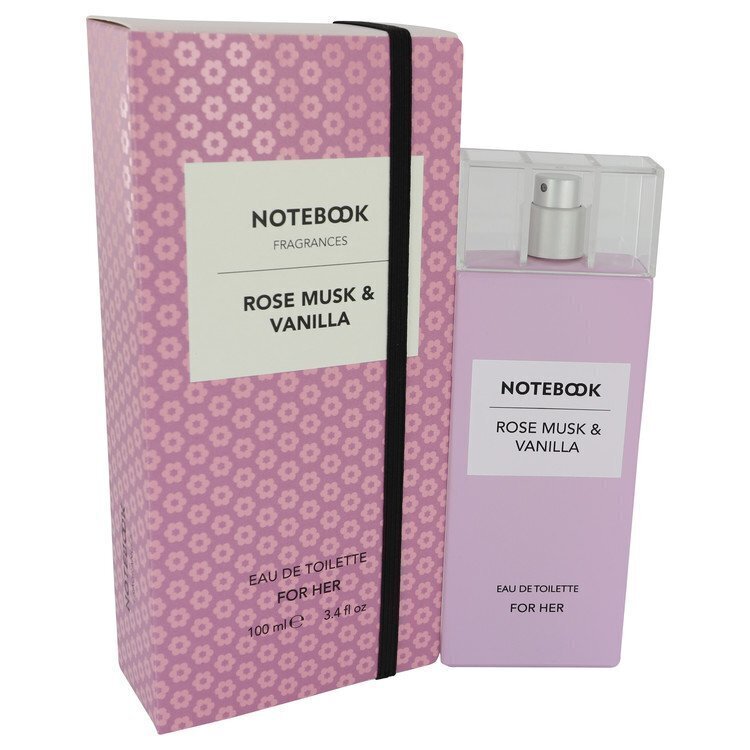 Tualetes ūdens Notebook Fragrances Rose Musk & Vanilla EDT sievietēm 100 ml cena un informācija | Sieviešu smaržas | 220.lv