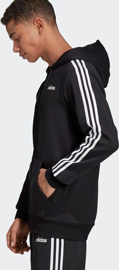 Džemperis vīriešiem Adidas Essentials 3 M DQ3101, melns цена и информация | Vīriešu jakas | 220.lv