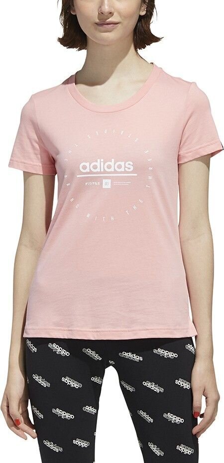 T-krekls sievietēm Adidas Adi Clock Tee W FM6152, rozā cena un informācija | Sporta apģērbs sievietēm | 220.lv