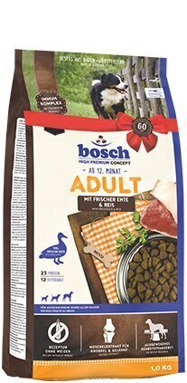 Bosch HPC barība ar pīli un rīsiem pieaugušiem suņiem 15kg цена и информация | Sausā barība suņiem | 220.lv