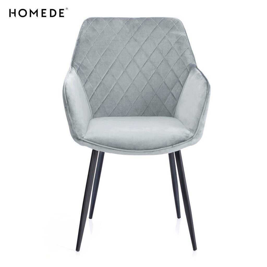 Krēsls Homede Vialli, gaiši pelēks цена и информация | Virtuves un ēdamistabas krēsli | 220.lv