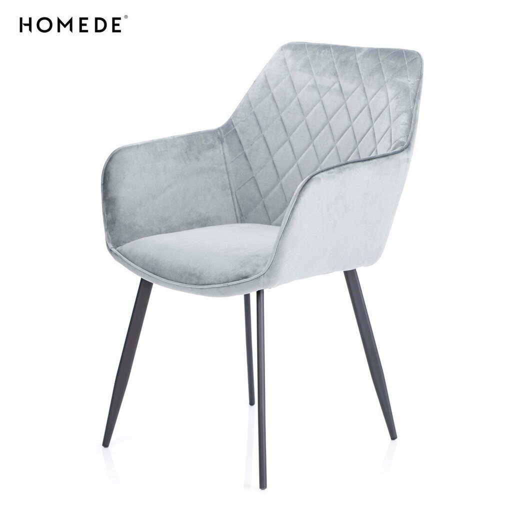 Krēsls Homede Vialli, gaiši pelēks cena un informācija | Virtuves un ēdamistabas krēsli | 220.lv