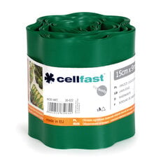 Перегородка для газона Cellfast 15 см x 9 м (темно-зеленая) цена и информация | Заборы и принадлежности к ним | 220.lv