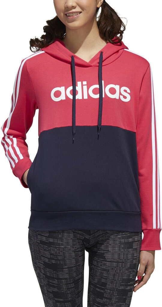 Adidas džemperis W E Cb Fl Oh Hd Pink Blue цена и информация | Jakas sievietēm | 220.lv