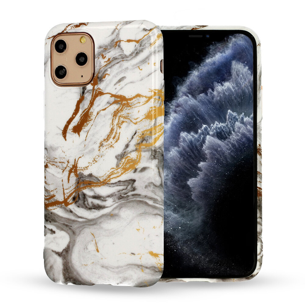 Samsung Galaxy A40 vāciņš Marble Silicone, D2 cena un informācija | Telefonu vāciņi, maciņi | 220.lv